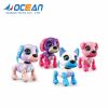 small interactive touch gesture battery operated dog pocket toys